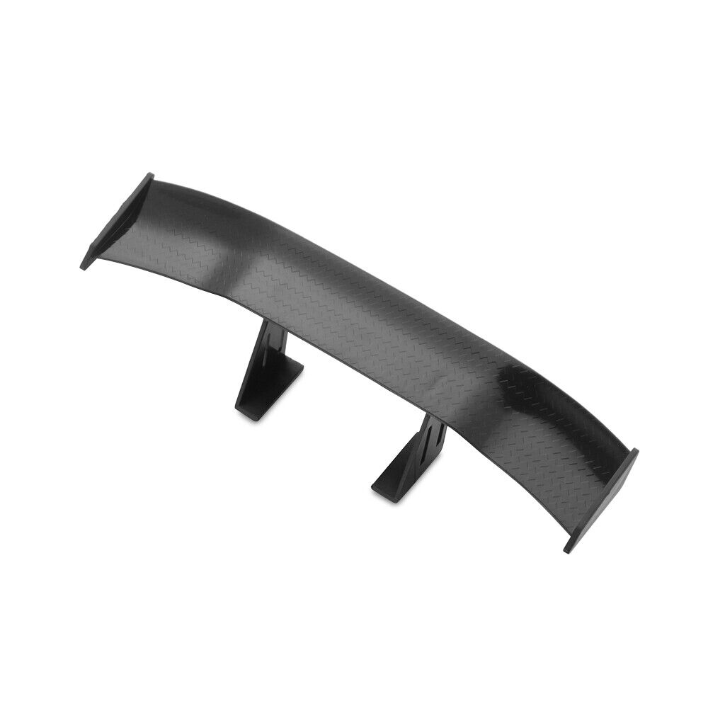 ABS Black Car Tail Decoration Rear Trunk Wing Carbon Fiber Mini Spoiler