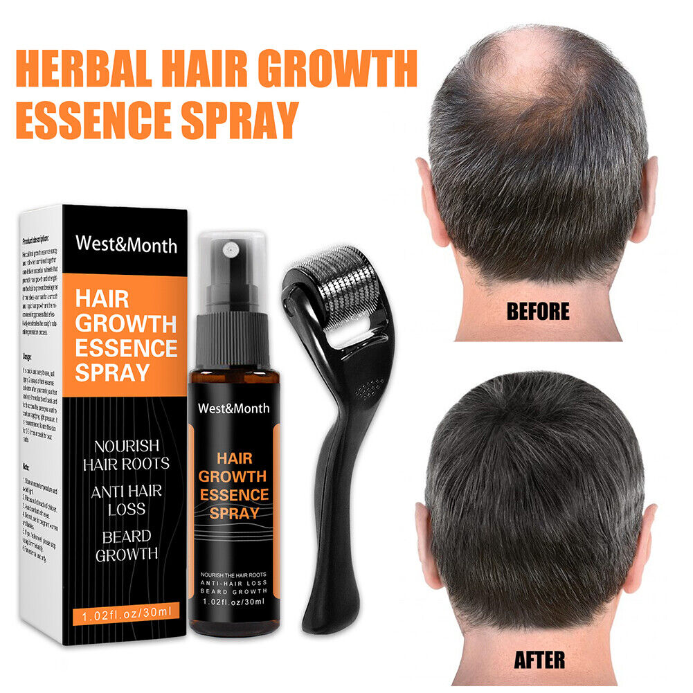 Effective Beard Growth Essence Spray Nourishing Enhancer Oil (Spray Roller)