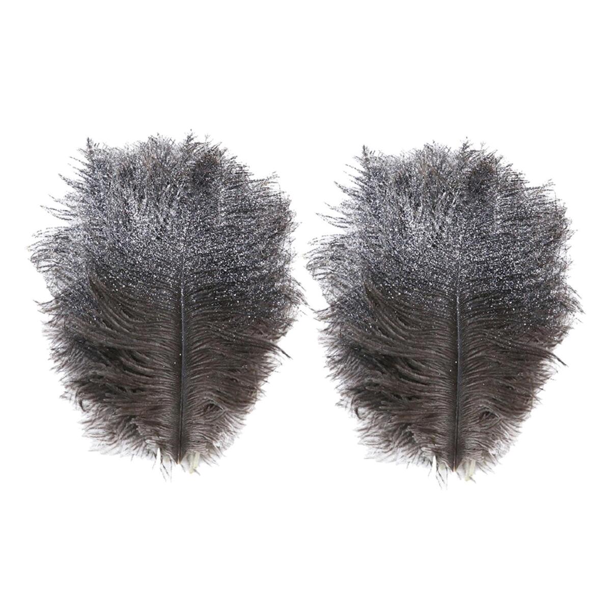 24 Pieces Ostrich Feathers 15-20 Cm for Centerpieces