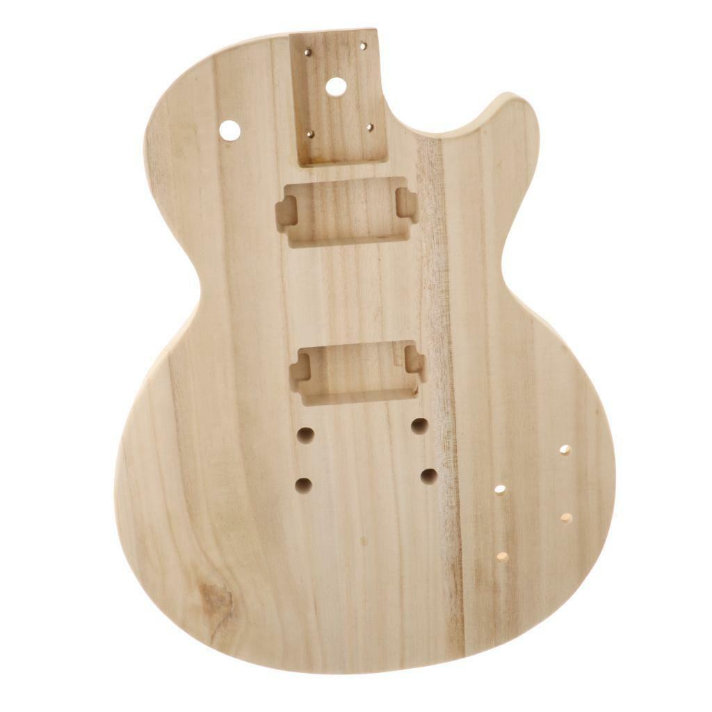 Unfinished Guitar Body Barrel Blank Wood for ST Guitar DIY Accessories
