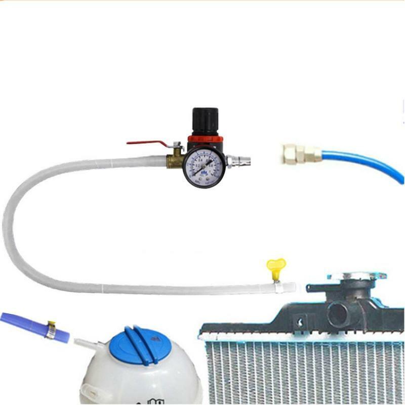 Auto Coolant Water Tank Leakage Detector Universal Pressure Tester Gauge 50cm
