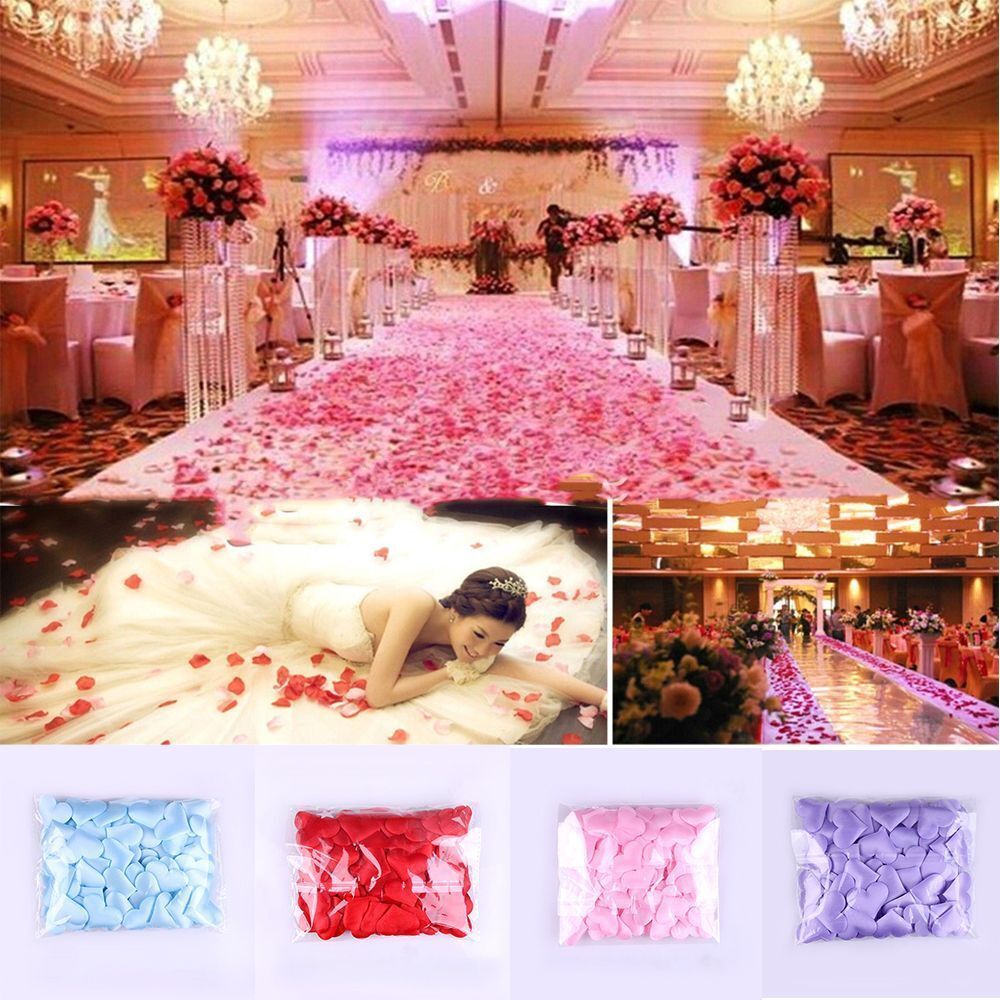 Decoration DIY Love Heart Throwing Rose Petals Wedding Party Padded Fabric