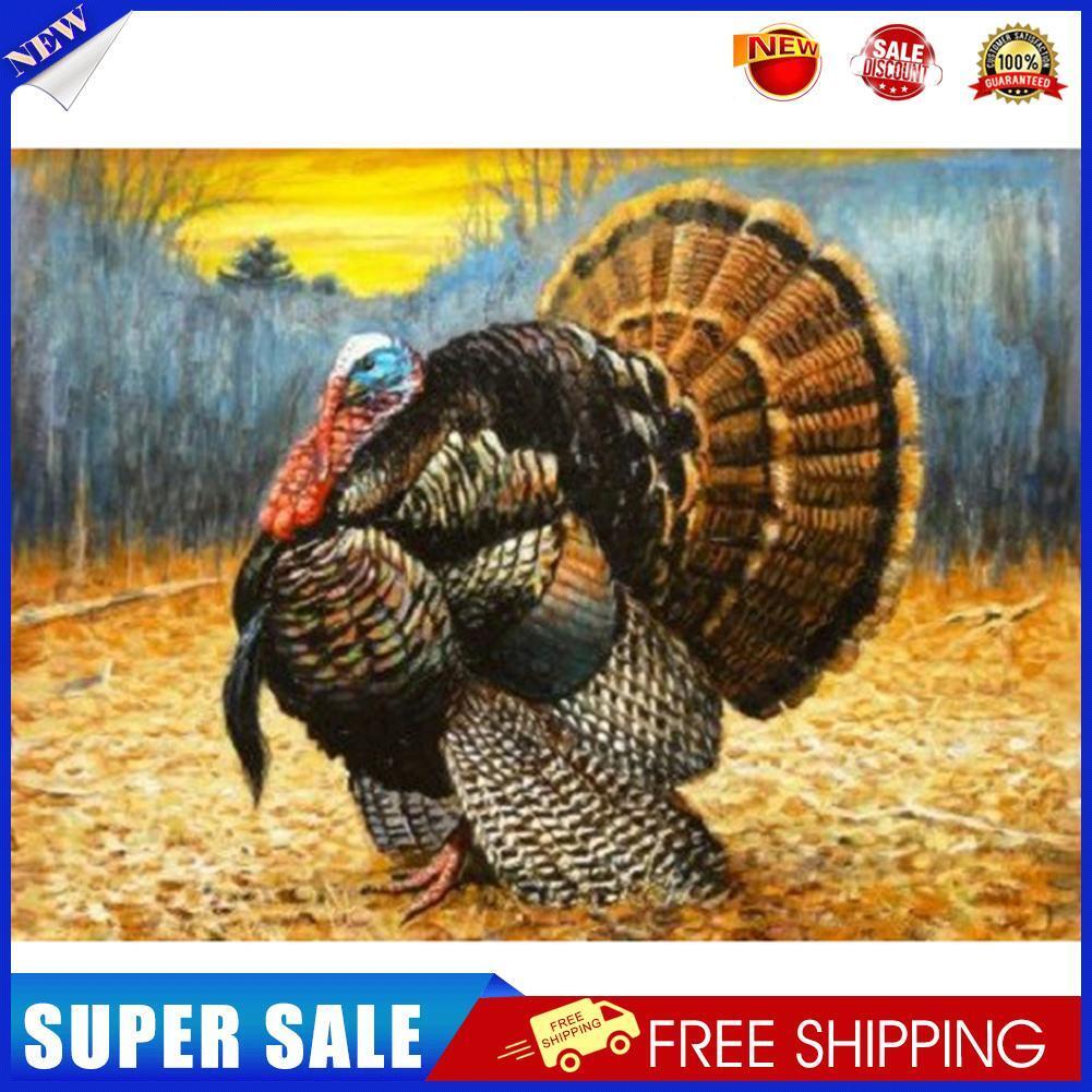 5D DIY Turkeys Full Round Drill Diamond Painting Kit Art Rhinestone Picture