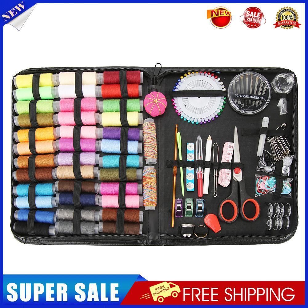 183pcs DIY Multi-function Threads Sewing Box for Hand Quilting Stitching