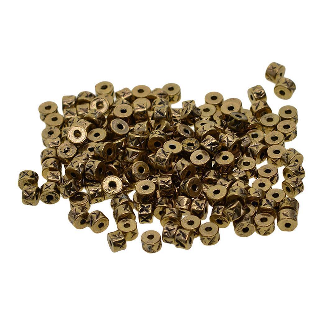 100pcs Alloy Spacer Loose Beads Necklace Bracelets Earring Craft Accessories