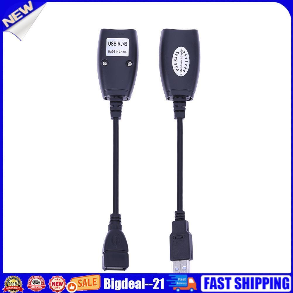 USB to RJ45 Extender USB 2.0 Extension Extender Adapter Up to 150ft