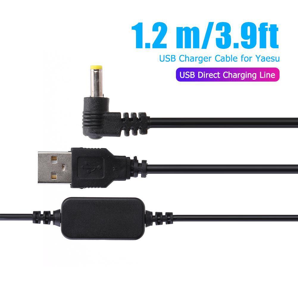 USB Power Charging Cable for Yaesu VX-6R VX7R FT60R VX177 Walkie Talkie