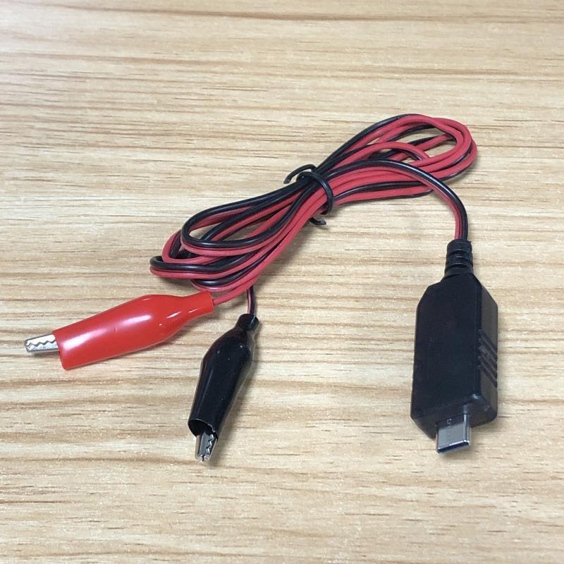 Replace 4x 1.5V C D AA AAA Battery Eliminator USB C 5V to 6V Clip Step-up Cable
