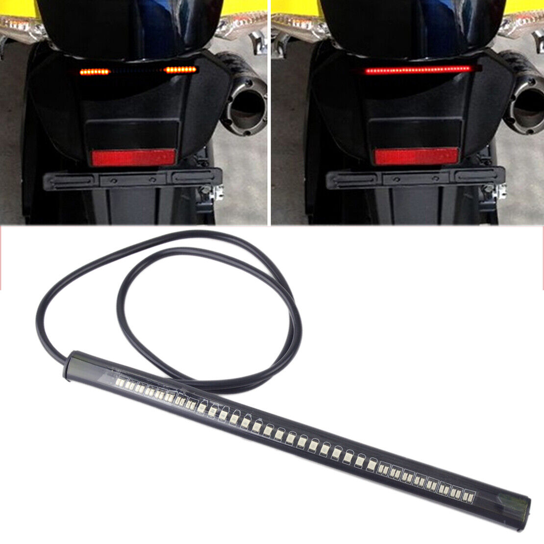 LED Scrambler Brake Tail Light Turn Signal Lamp fit for Bobber Cafe Racer ATV Li