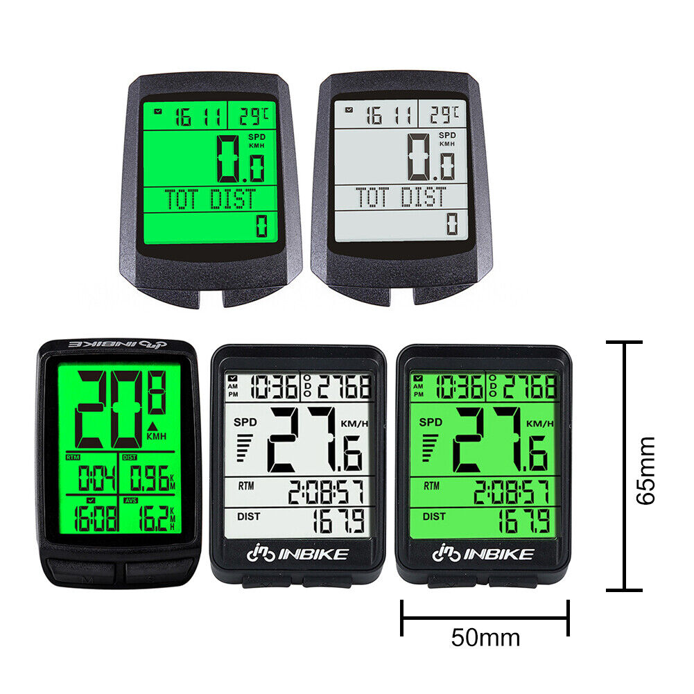 INBIKE Waterproof Bicycle Odometer Wireless Bike Cycling Speedometer (A)