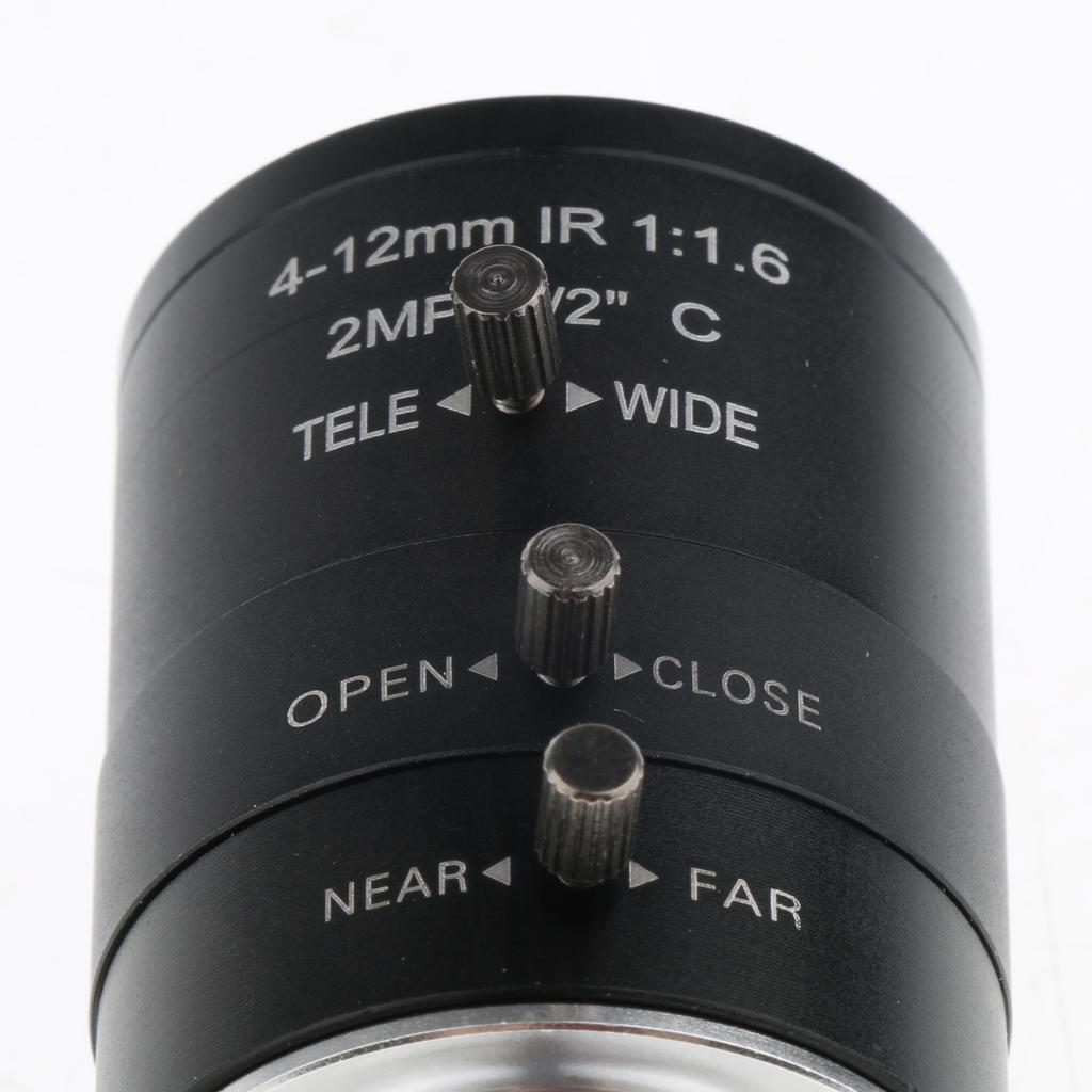 4-12mm 1/2" F1.6 Manual IRIS CS Lens for  Camera Industrial