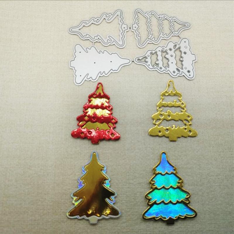 Christmas Trees Metal Cutting Dies Stencil DIY Scrapbooking Album Paper Template