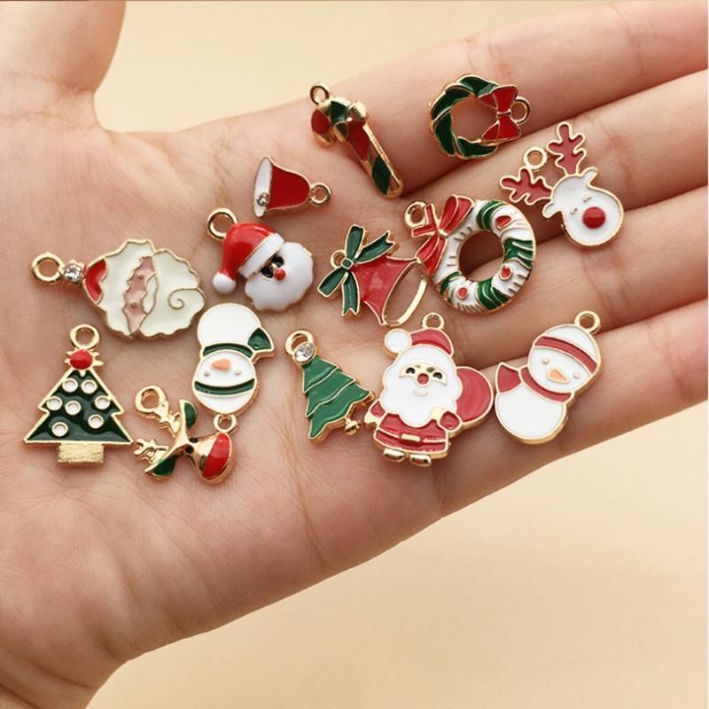Christmas Dripping DIY Ornaments Pendant for Christmas Tree Mix 38 pcs