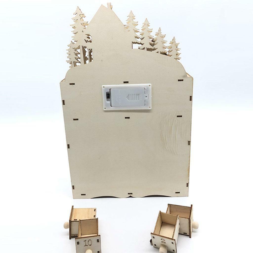 Christmas Wooden Advent Calendar with  24 Drawers 24 Day
