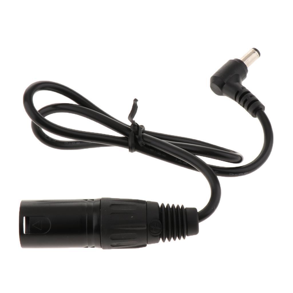 DC Adapter Male to 4-pin XLR Male Cable Length 60 Cm