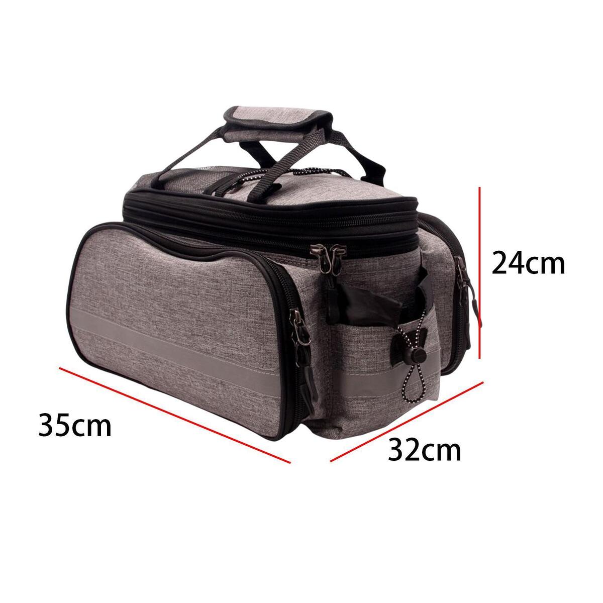 Durable Bicycle Bag Waterproof Rear Seat Trunk Bag Pannier Bag for Biking