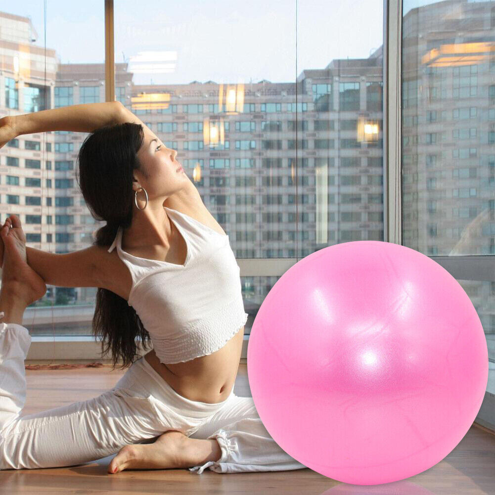 PVC Fitness Yoga Ball Thickened Explosion-proof Exercise Equipment (Pink)