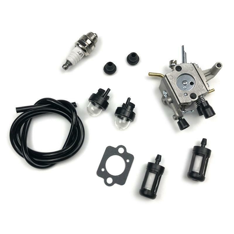 Carburetor Carb Primer Bulb Spark Plug Fuel Filter Line for FS250 FS120 FS200