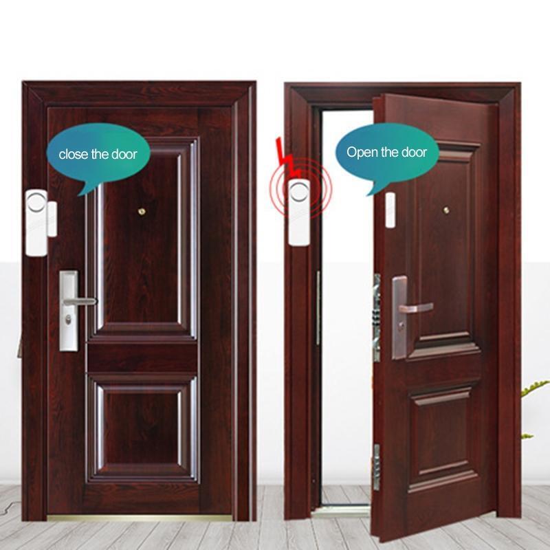 Wireless Door Open Sensor Alarm Anti-Theft Alarm 90dB Easy to Install Use