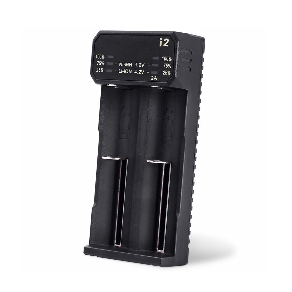 Essager 2 Slot Rechargeable Battery Charger for 18650 Lithium Ni-MH (i2)