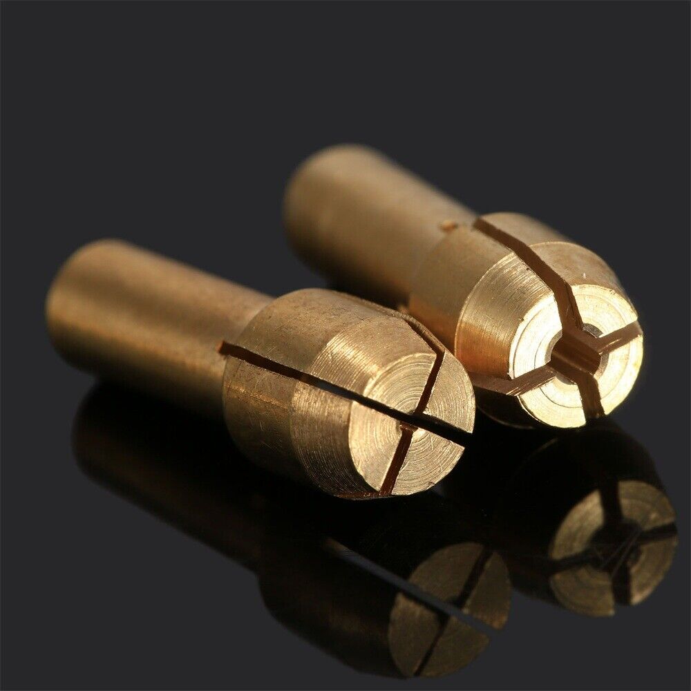 10pcs Brass Collet Chuck Nut Kit Grinder Rotary Tool Metalworking 0.5mm-3.2mm