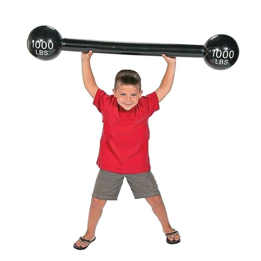 PVC Inflatable Barbell  Sports Fitness Dumbbell  Strongman Costume