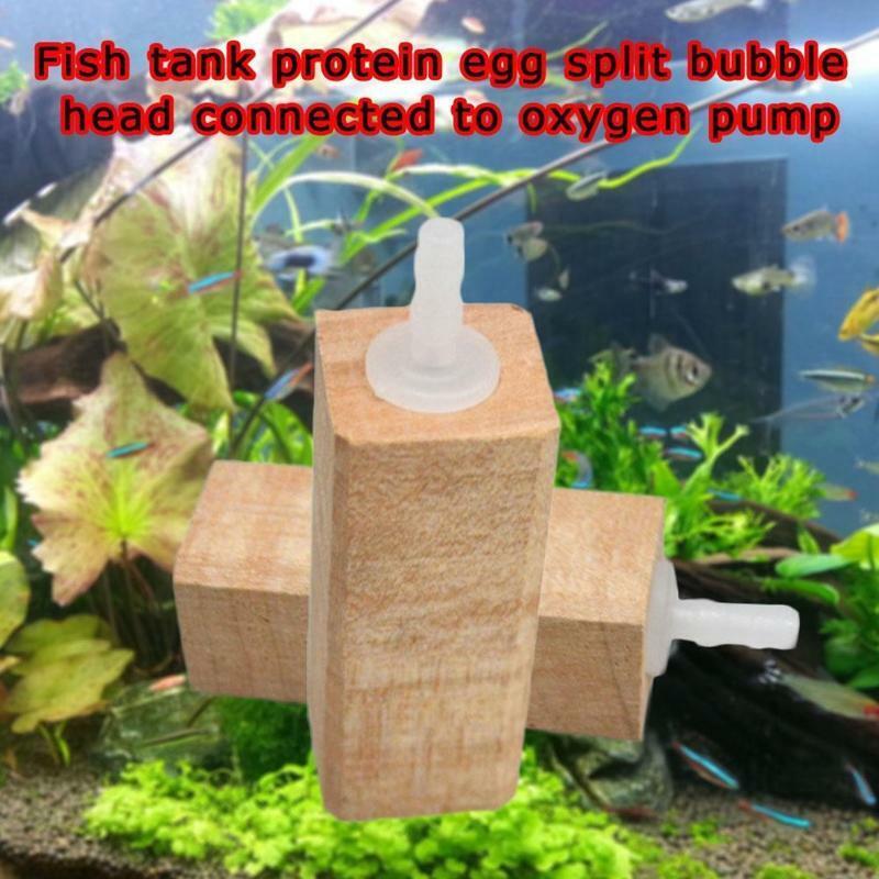 Wooden Air Stone Bubble Release Aquarium Air Stone for Hydroponics Aquaponics