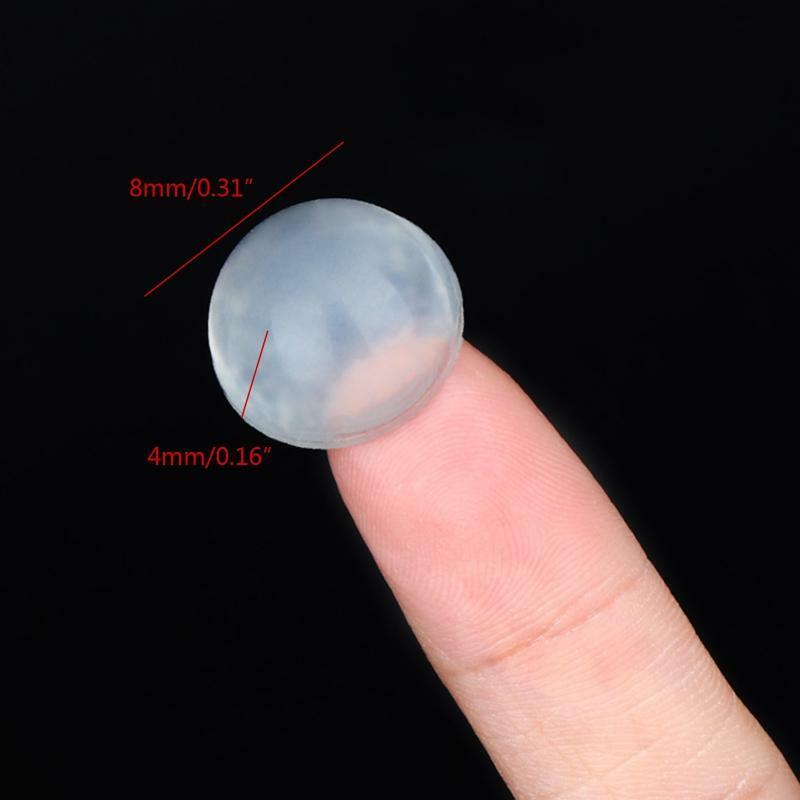 Self Adhesive Cabinet Door Bumpers Sticky Silicone Clear Rubber Cabinet Bumpers