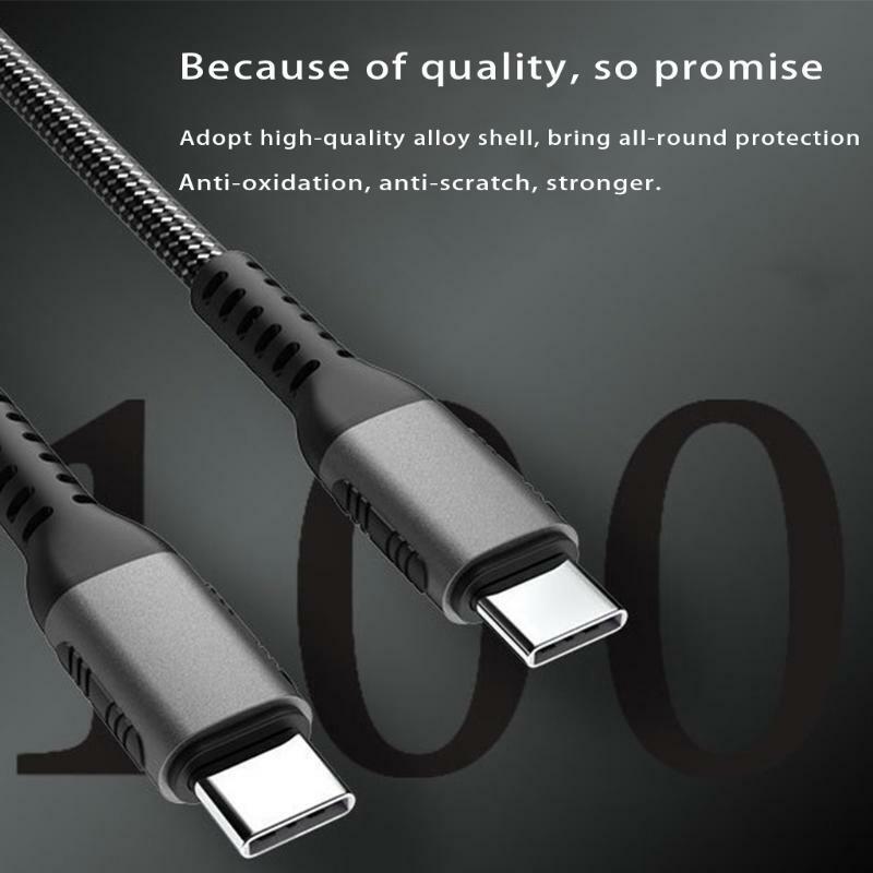 PD 100W Cellphone Fast Charging Cable Type-C to TypeC Wire for ComputerCellphone