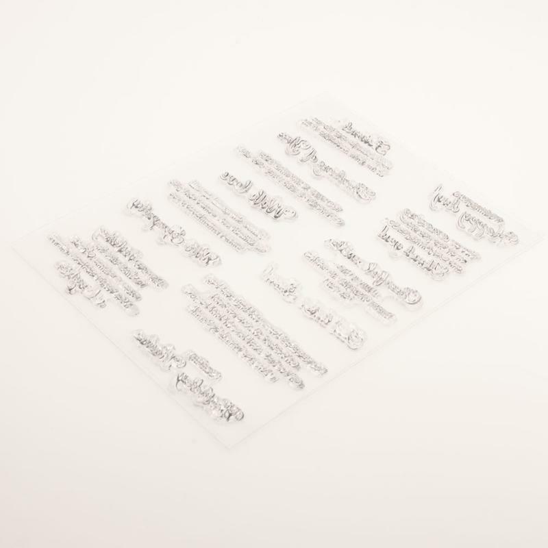 Happy Day Silicone Clear Seal Stamp DIY Scrapbooking Embossing Photo Album Decor