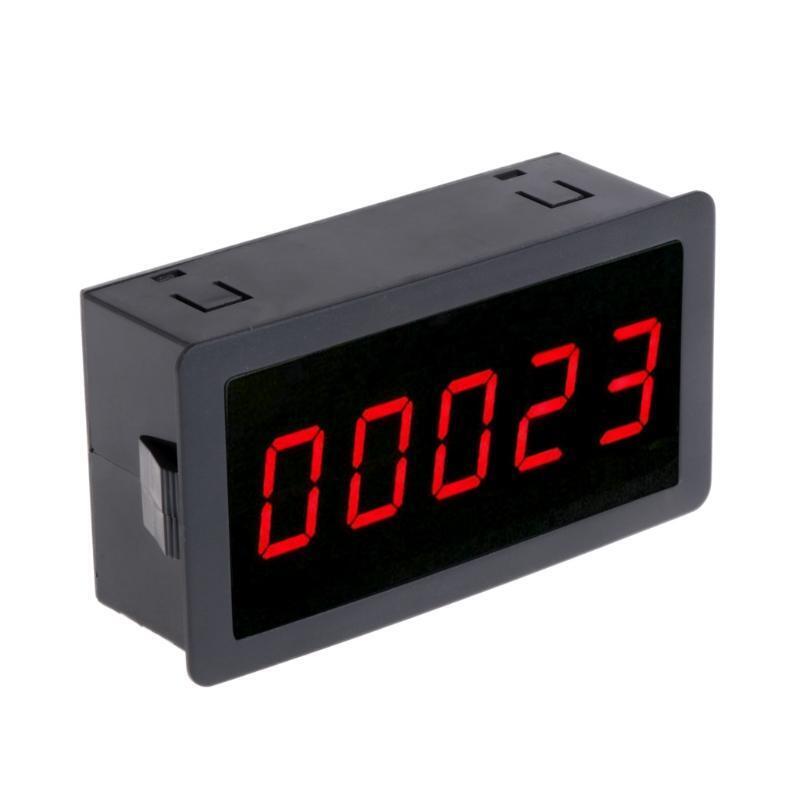 DC 12-24V Red 5 Digit 0.56" LED Panel Counter Meter Up Plus Totalizer 0-99999