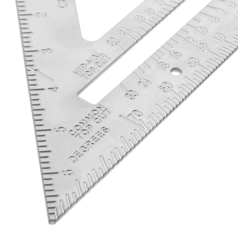 Measuring Square Speed 7" Triangle Ruler Protractor Miter Framing Aluminum Alloy