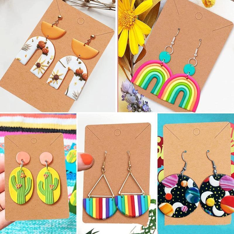 124 pcs/set Clay Earring Cutters Kit Clay Cutters for Polymer Clay Jewelry