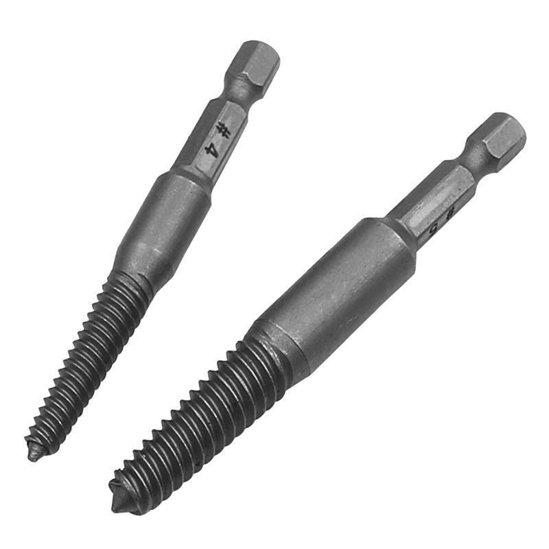 5x/Set Hexagonal Shank Screw Extractor Practical Spiral Flute Bolt Extractor Set
