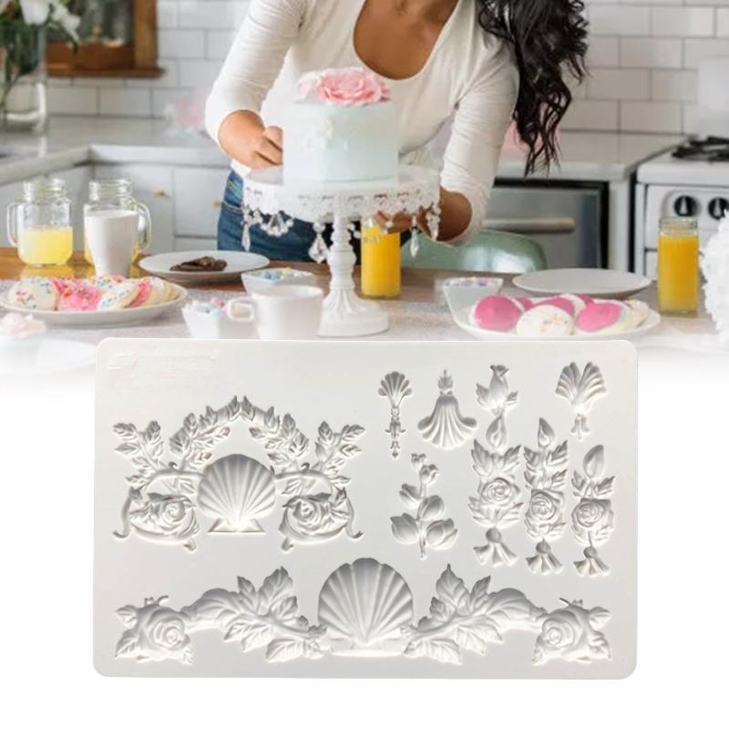 Silicone Fondant Moulds Cake Chocolate Decoration Handmade Soap Plaster Molds