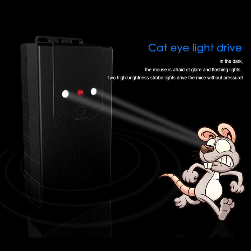 Car Ultrasonic Mouse Rat Mice Repeller 3 Modes Electronic Rodent Deterrent