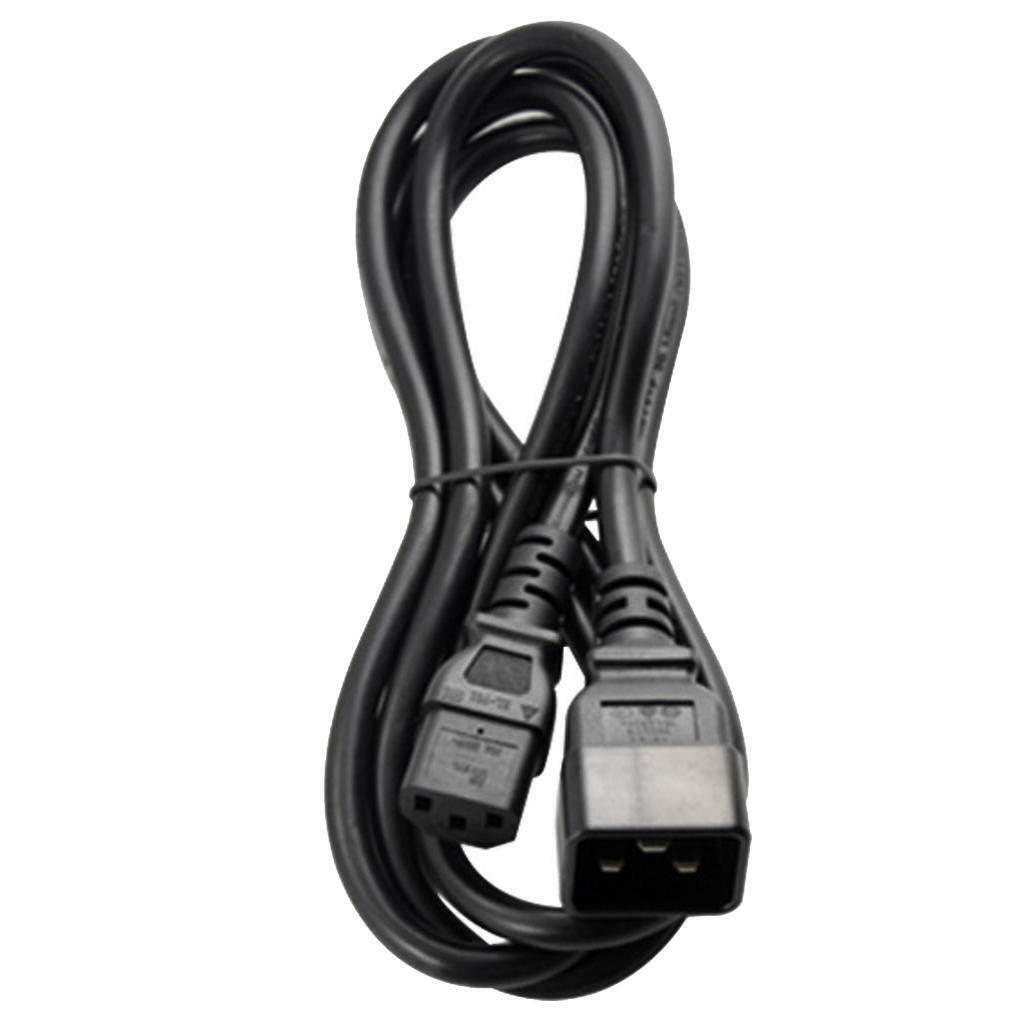 IEC 320 C13 to C20  Extension Cord Adapter for Computer PDU UPS Black