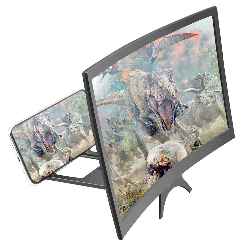 12 inch Curved Mobile Screen Amplifier Rack Movie Video Amplifying Holder