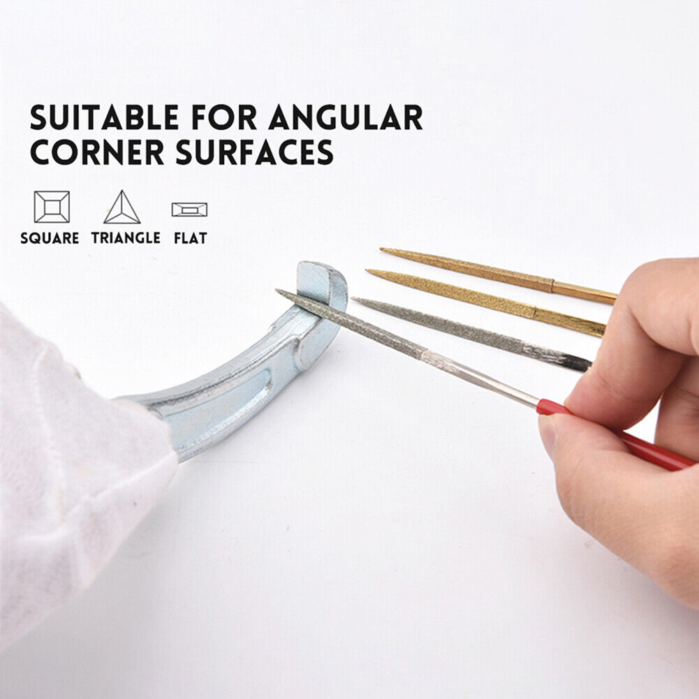 5pcs Needle Files Set for Metal Glass Stone Jewelry Wood Carving Polishing