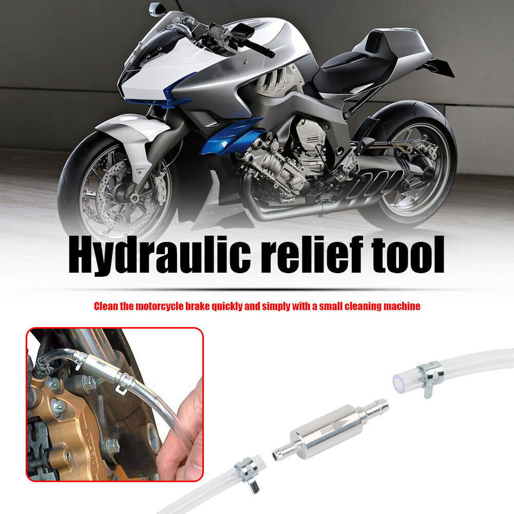 Hydraulic Clutch Brake Bleeder Hose One Way Valve Tube Bleeding Tool Kit