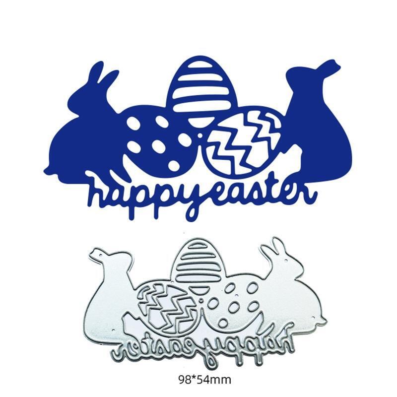 Bunny Egg Metal Cutting Dies Stencil DIY Scrapbooking Album Paper Card Template