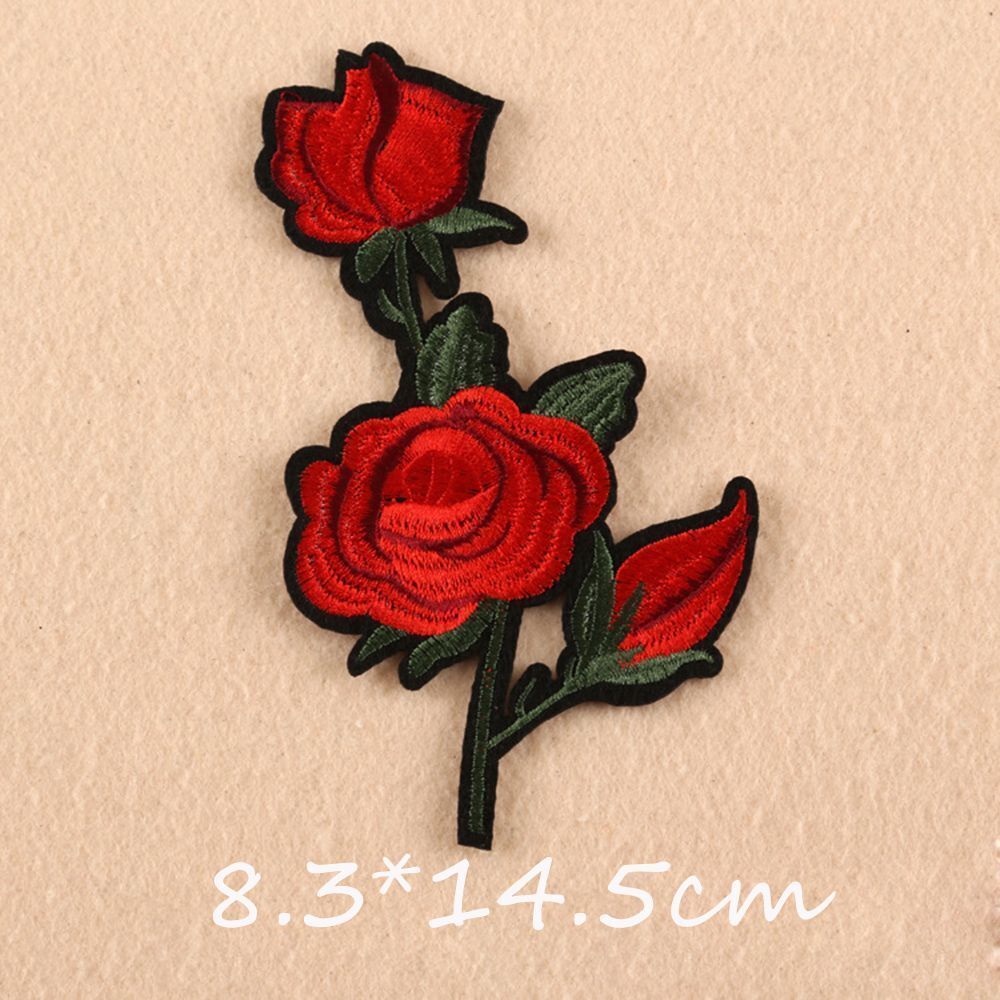 11pcs/set New Craft Motif Jeans Embroidered Applique Patch Flowers Sew/Iron on