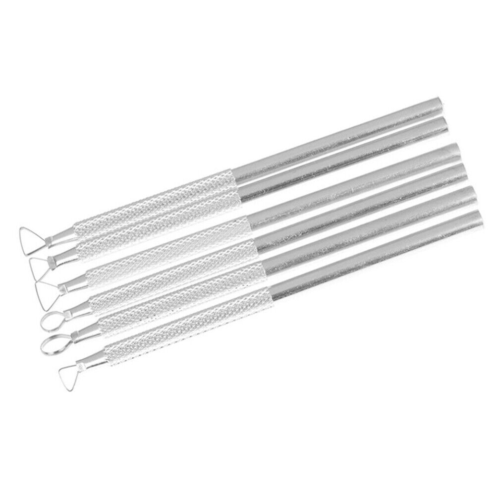 6pcs DIY Aluminum Scraper Pottery Ceramics Craft Clay Sculpting Tools Set