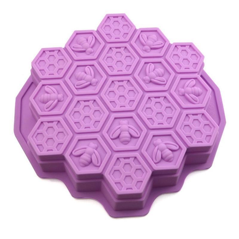 DIY Honeycomb Shape Shape Mold Silicone Craft Cake Clay Soap Decorating Family