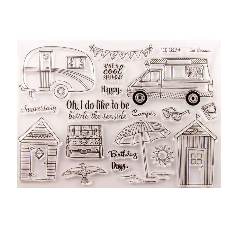 House Car Silicone Clear Seal Stamp DIY Scrapbooking Embossing Photo Album Decor
