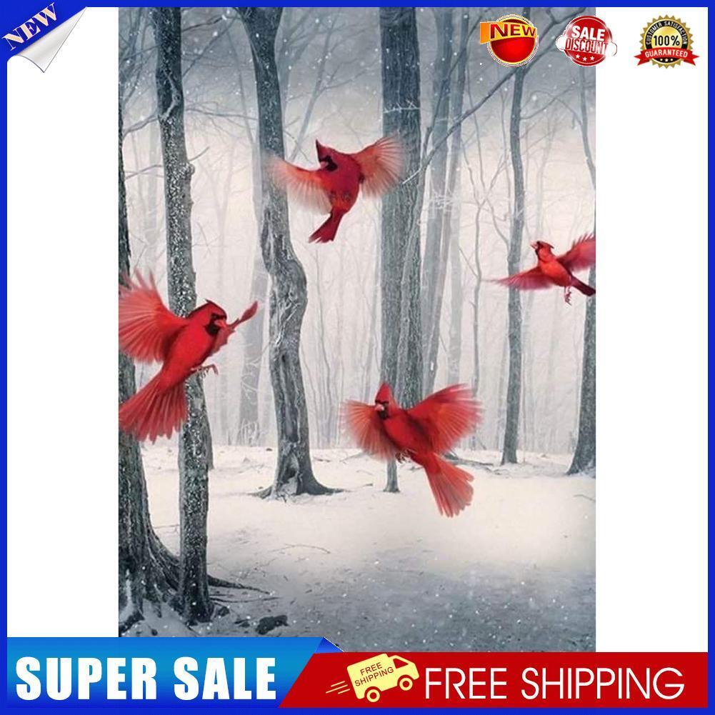 Red Birds Full Drill Diamond Painting 5D DIY Mosaic Picture for Bead Art