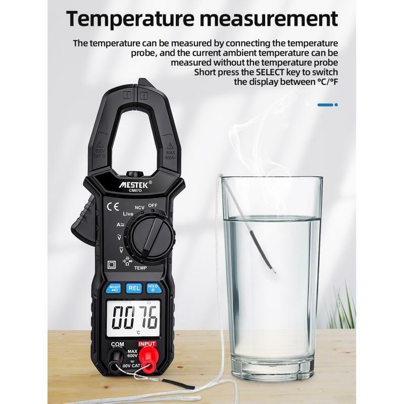 Portable Clamp Meter Multimeter Auto Ranging with AC/DC Voltage AC/DC Current