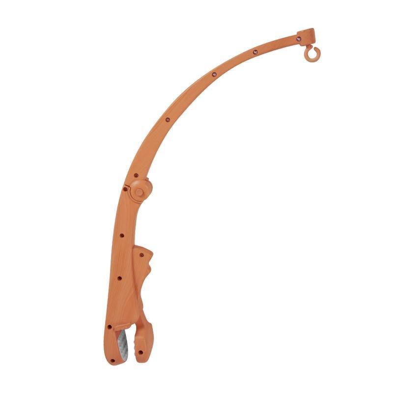 Wood Grain Baby Crib Mobile Hanging Bed Bell Holder Music Box Holder Arm Bracket