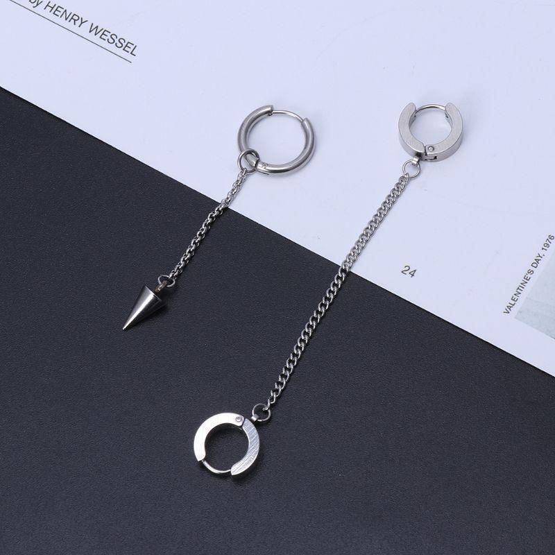 KPOP Korean Idols Earrings Long Tassel Earrings Nice Asymmetric Pendant Earrings
