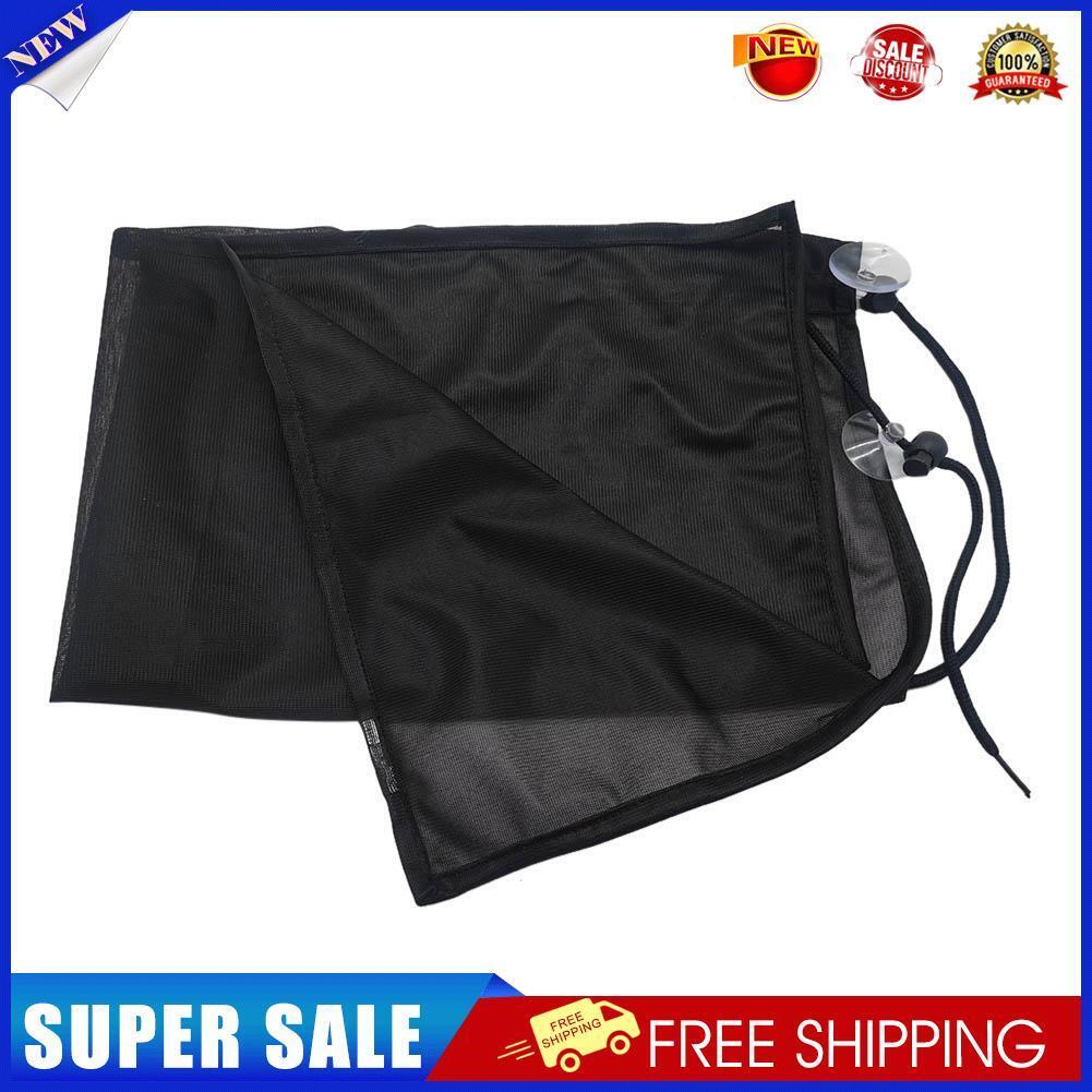 Car Anti-UV Side Window Sunshades Windscreen Shade Curtain Polyester Black